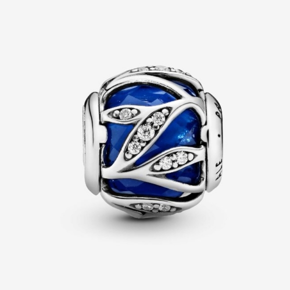 Pandora Nature's Radiance Charm Royal Blue Crystal CZ - Picture 2 of 9